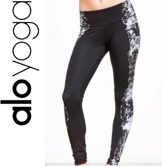NEW ALO YOGA High-Waist Airbrush Legging XS Dark Krystal Black - Picture 4 of 8